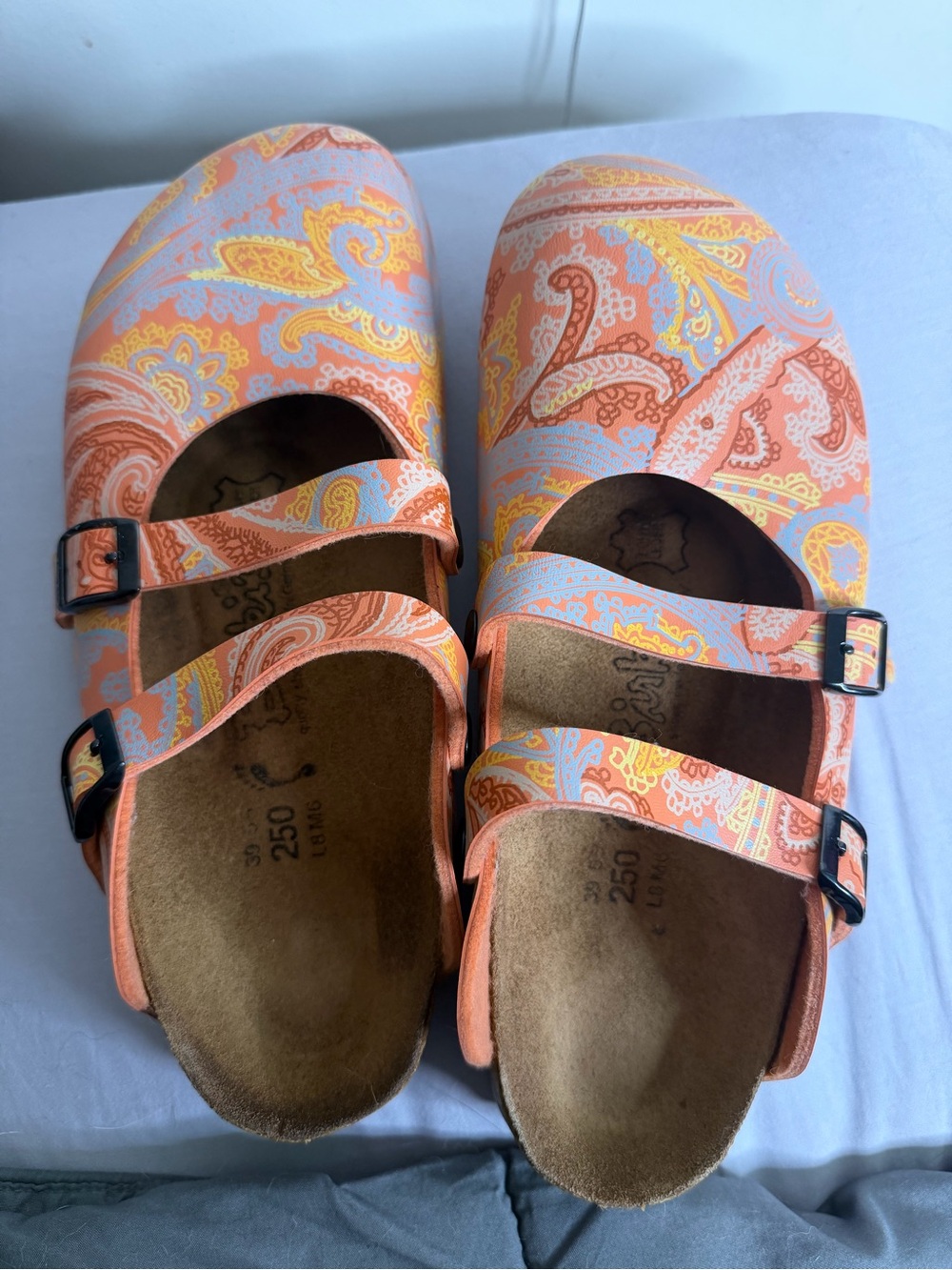 Vintage Birki’s Dorian Paisley Clogs size 39 - Picture 9 of 12